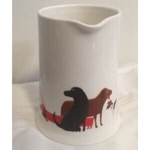 NEW FENELLA SMITH ADORABLE DOG CANINE PORCELAIN CREAMER PITCHER
